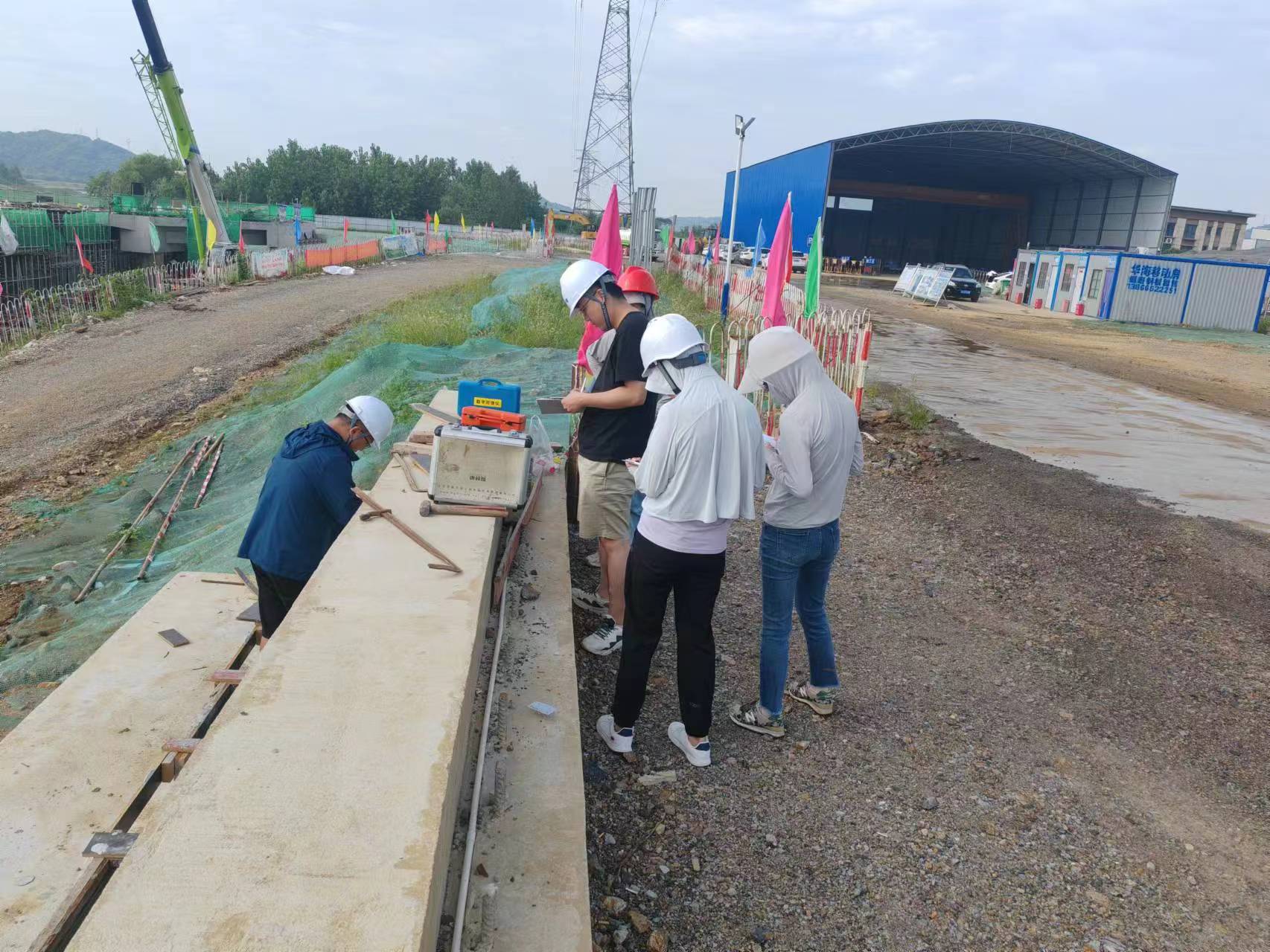 石門湖引橋下構(gòu)強(qiáng)度檢測(cè)